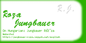 roza jungbauer business card